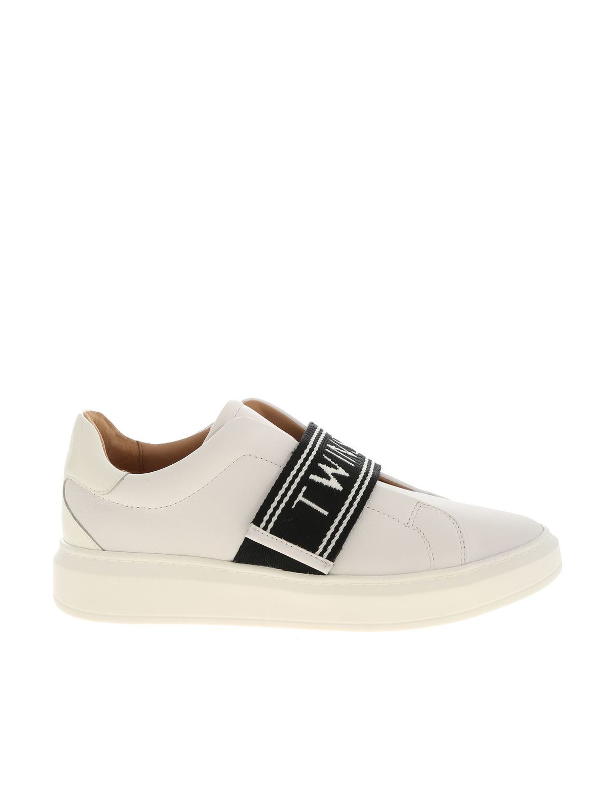 TWINSET LOGOED BAND SNEAKERS