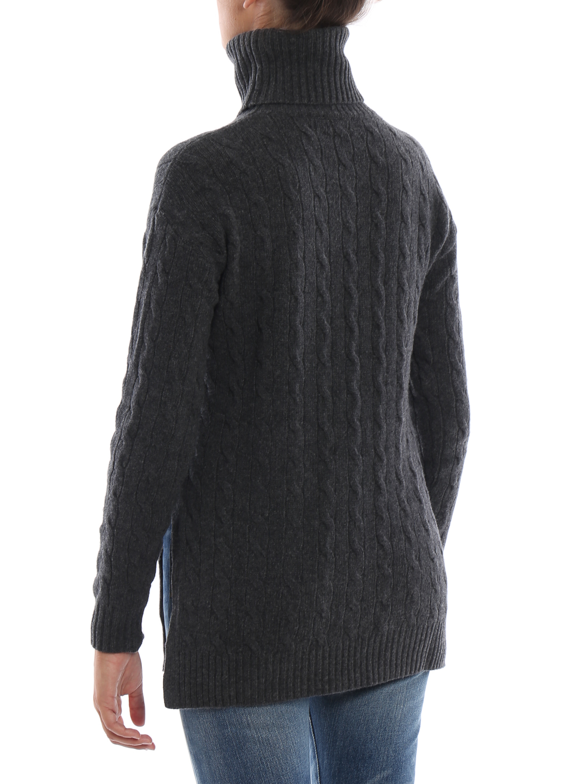 Turtlenecks & Polo necks Polo Ralph Lauren - Twist knit grey wool and cashmere  turtleneck - 211716657001