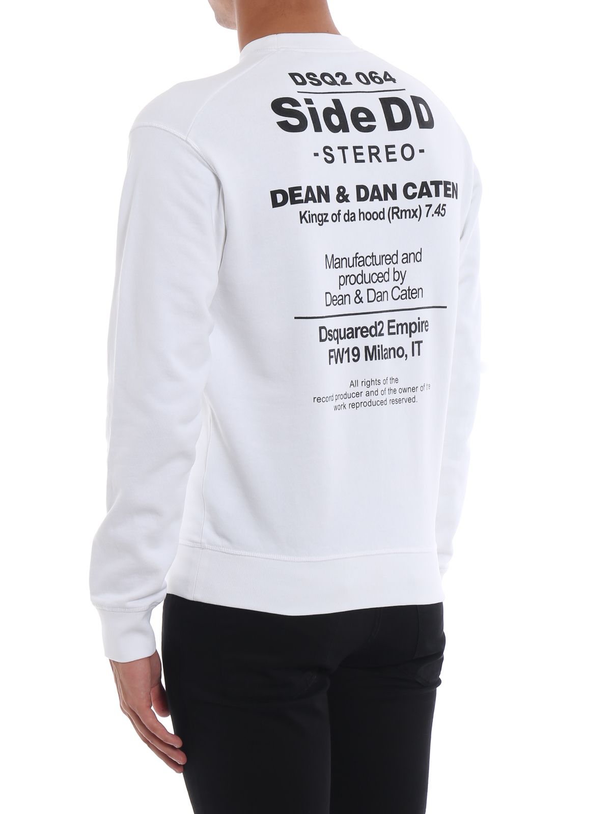 Missend canvas metaal Sweatshirts & Sweaters Dsquared2 - Two Sides white sweatshirt -  S74GU0261S25305100