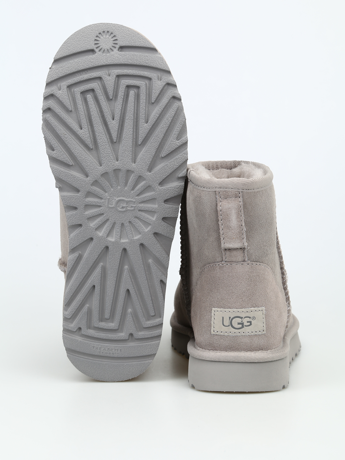 Ugg - Classic Mini II seal ankle boots 