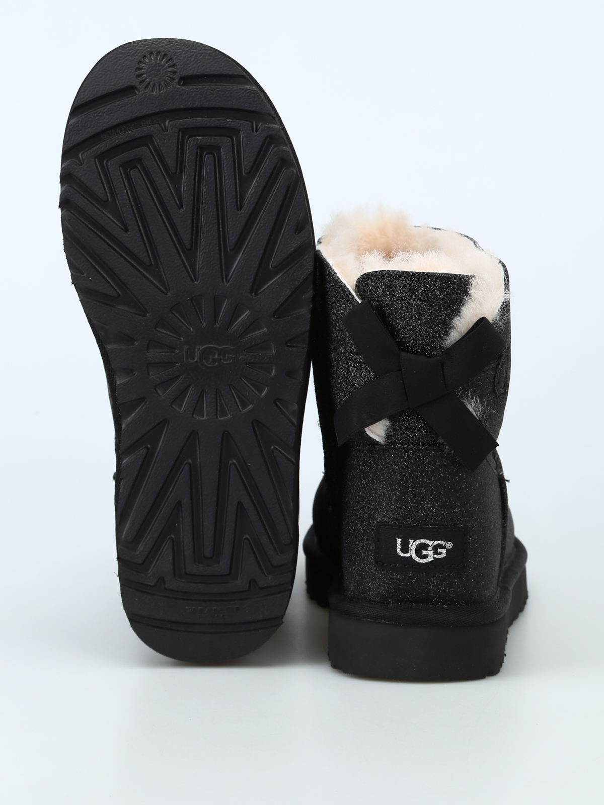 glitter uggs with bow