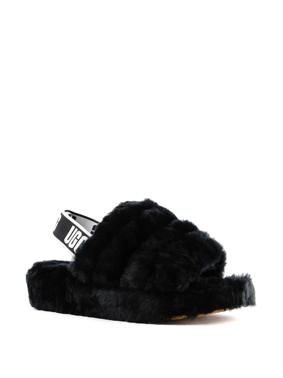 sandals with fluff