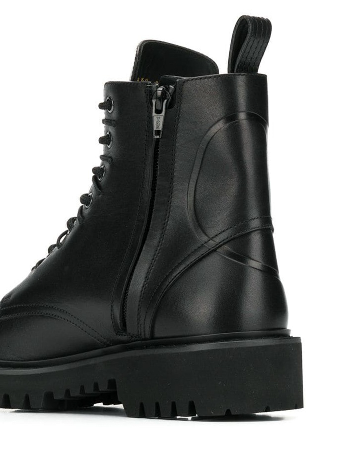 leather combat boots - ankle boots 