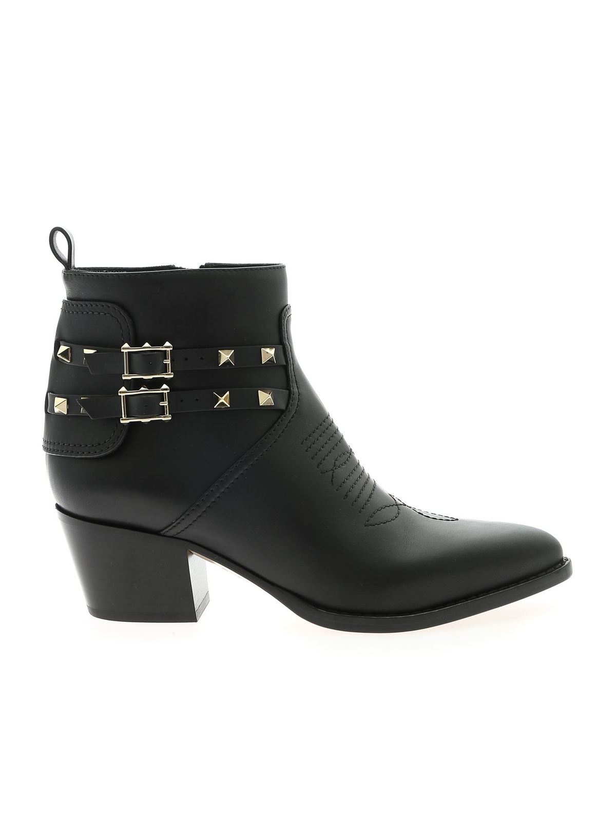 VALENTINO BOOTIE ANKLE BOOTS WITH STUDS