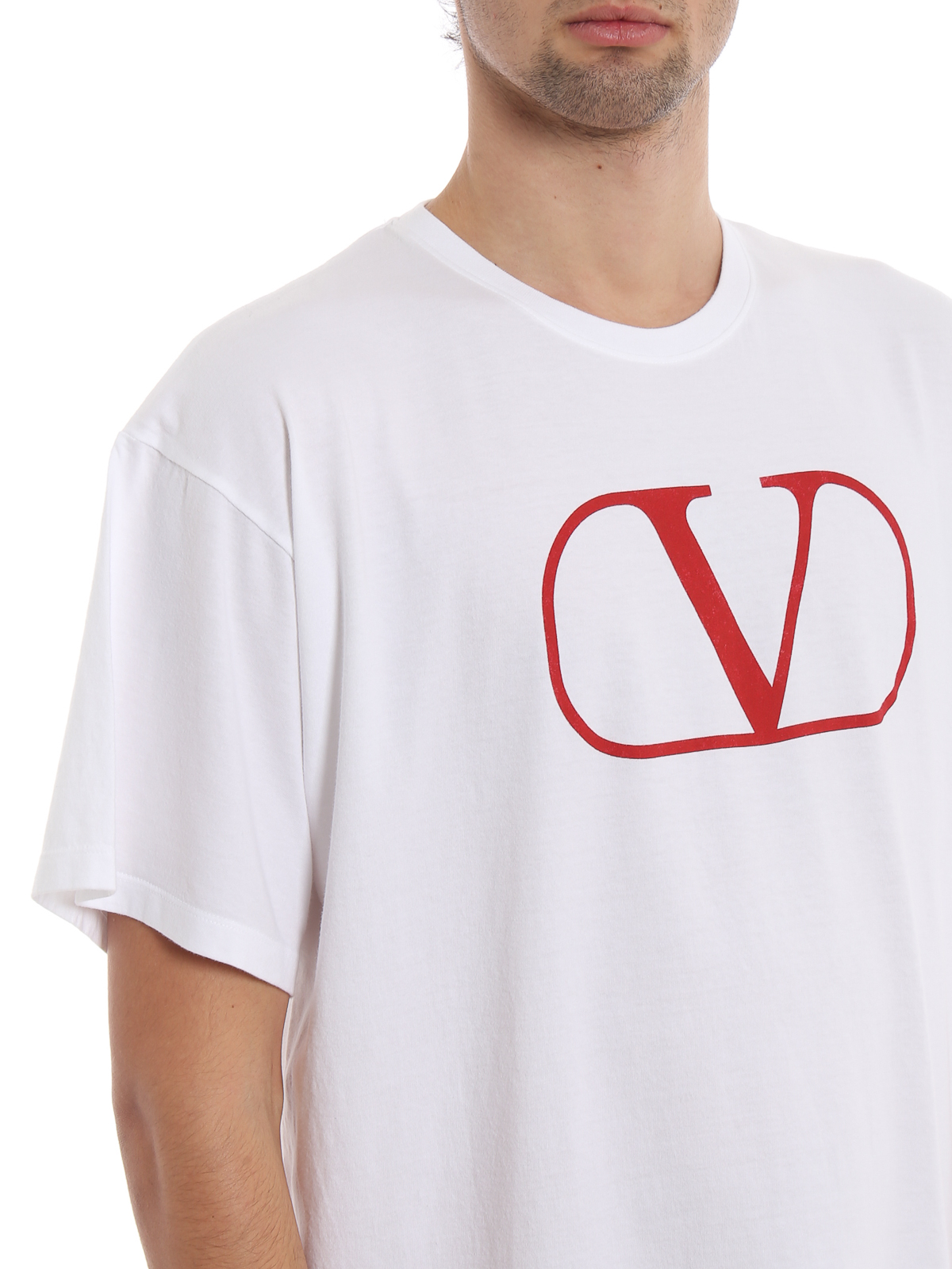 Valentino Logo Print T Shirt Factory Sale, 55% OFF | www 