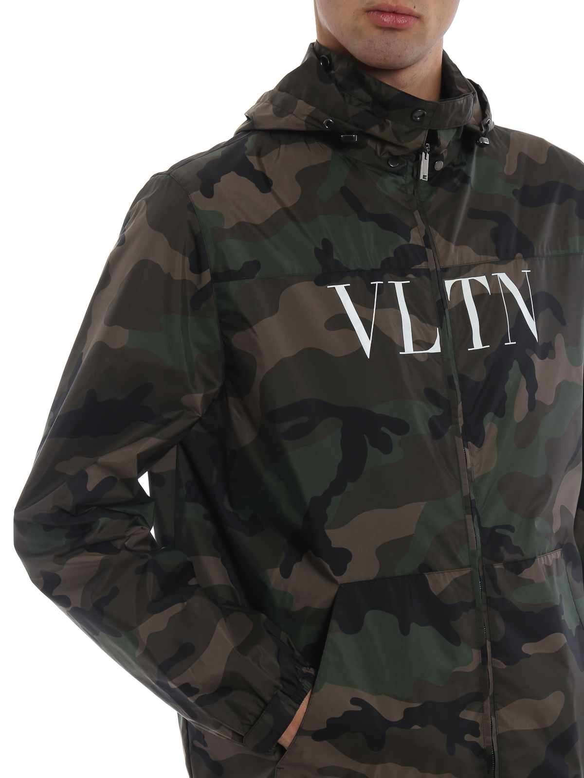 Casual jackets Valentino - VLTN camouflage nylon windbreaker 