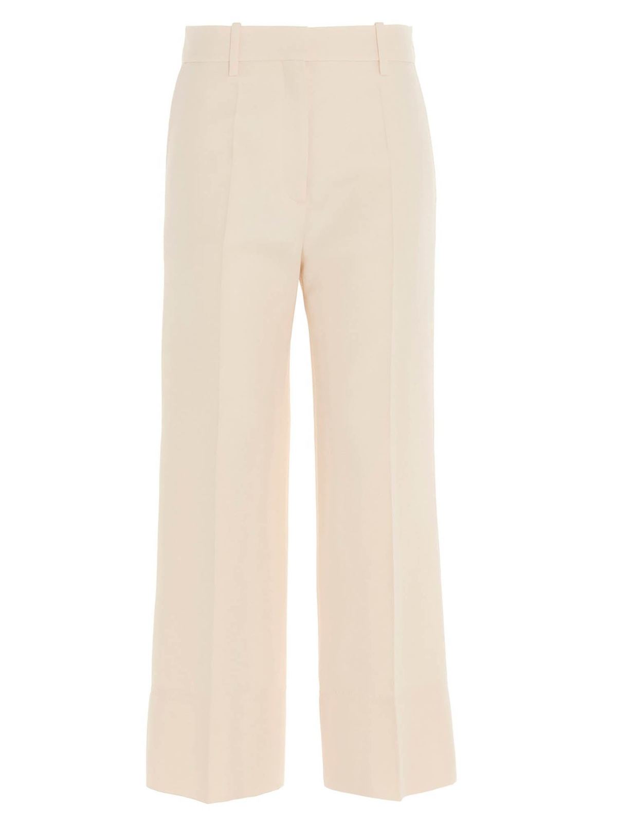 Casual trousers Valentino - Wide leg pants in pink - UB3RB3X01CFA03