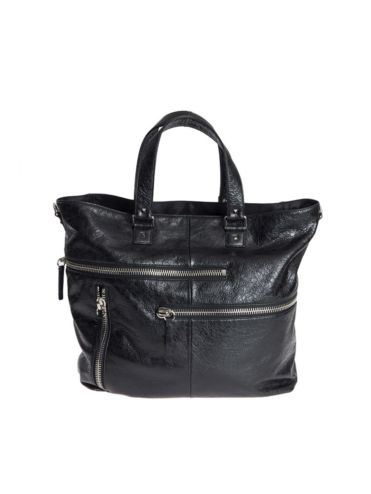 Valentino Garavani Leather Bag In Black