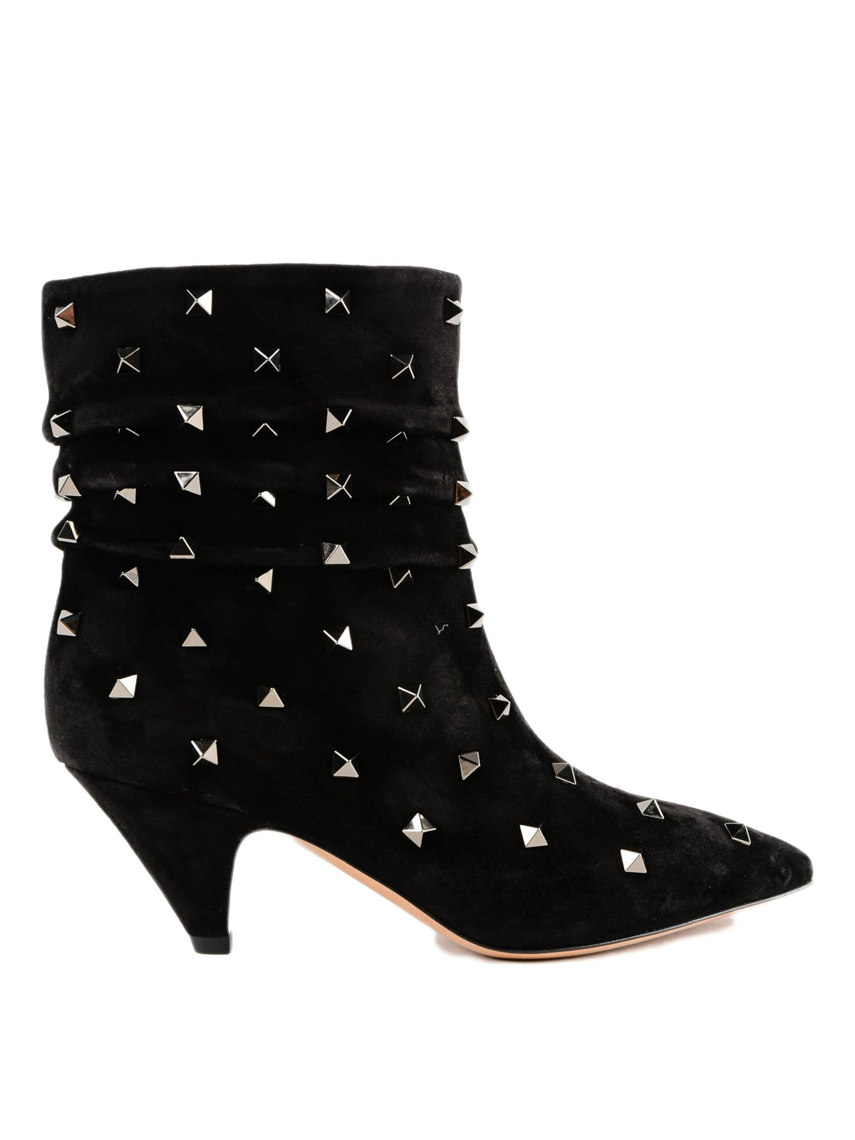 frisør Relativitetsteori Reproducere Ankle boots Valentino Garavani - All-over Rockstud suede pointy booties -  QW2S0H84DIW0NO
