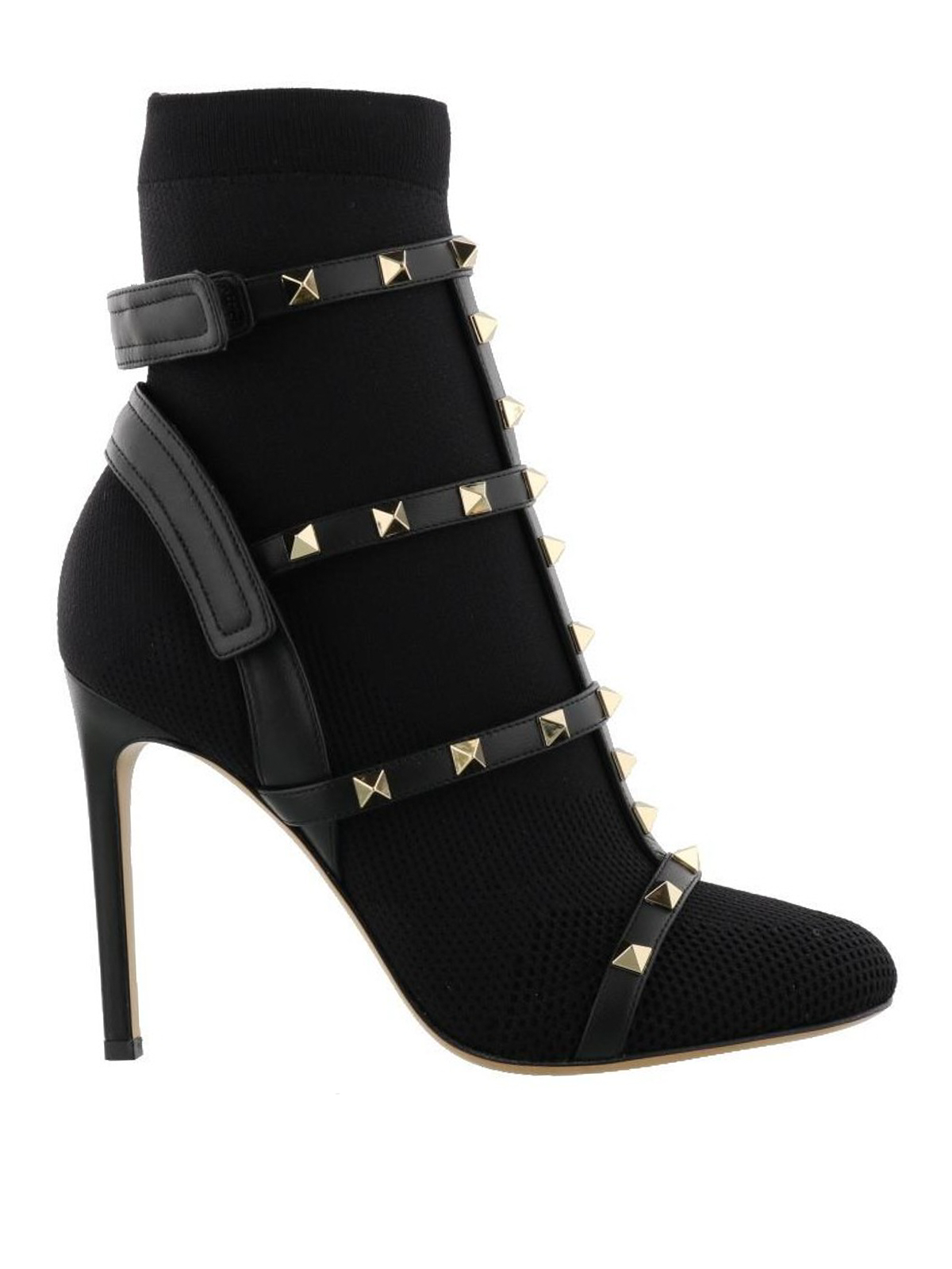 valentino black booties