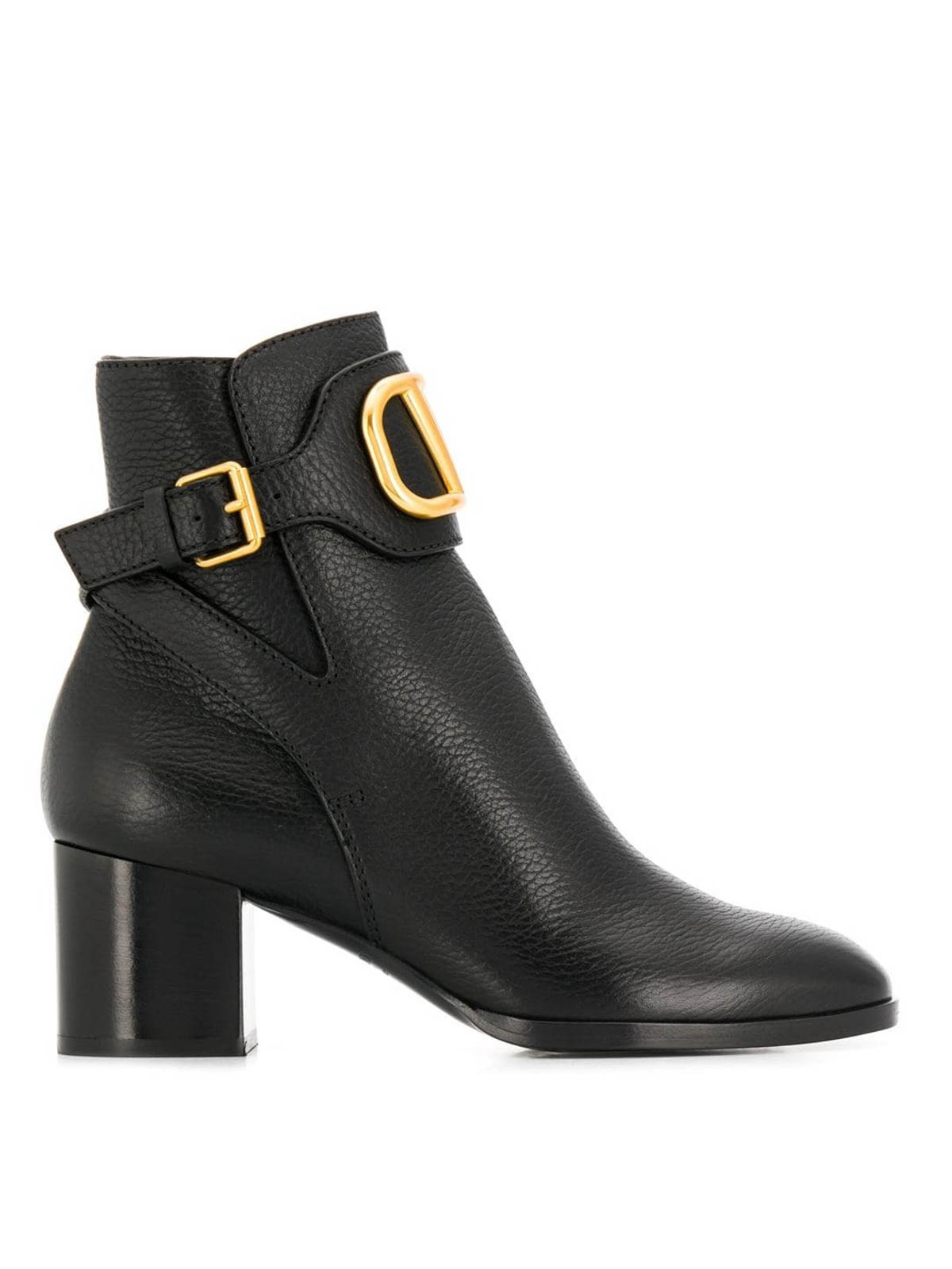 valentino leather ankle boots