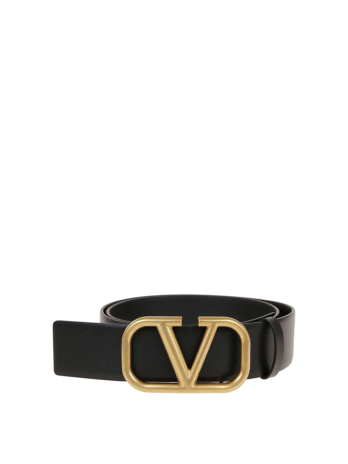 black and gold valentino belt