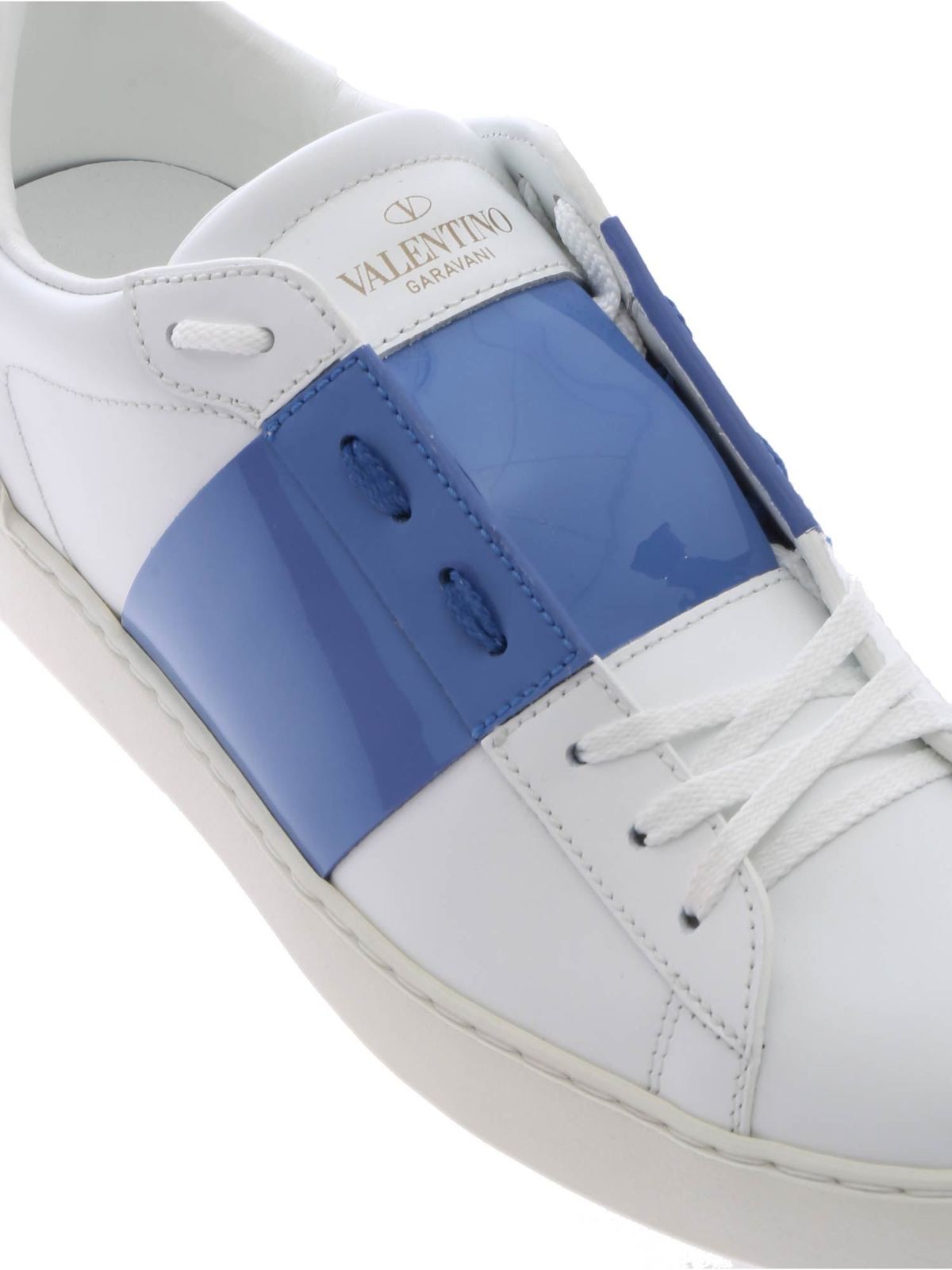 Kwestie Kom langs om het te weten Regeringsverordening Trainers Valentino Garavani - Open sneakers in white and light blue -  RW2S0781TCQIY7