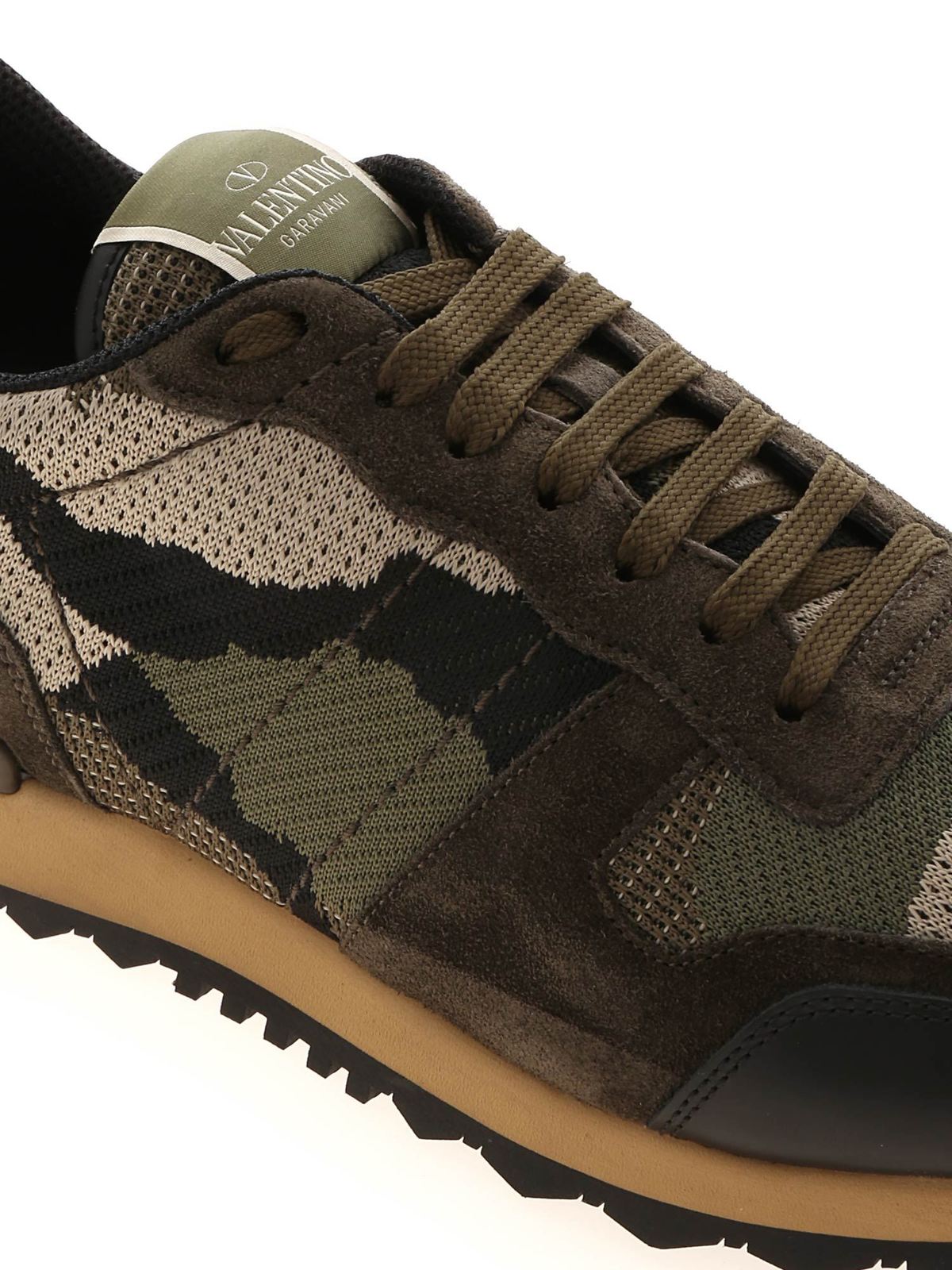 Trainers Valentino Garavani - Rockrunner Camouflage sneakers in green -