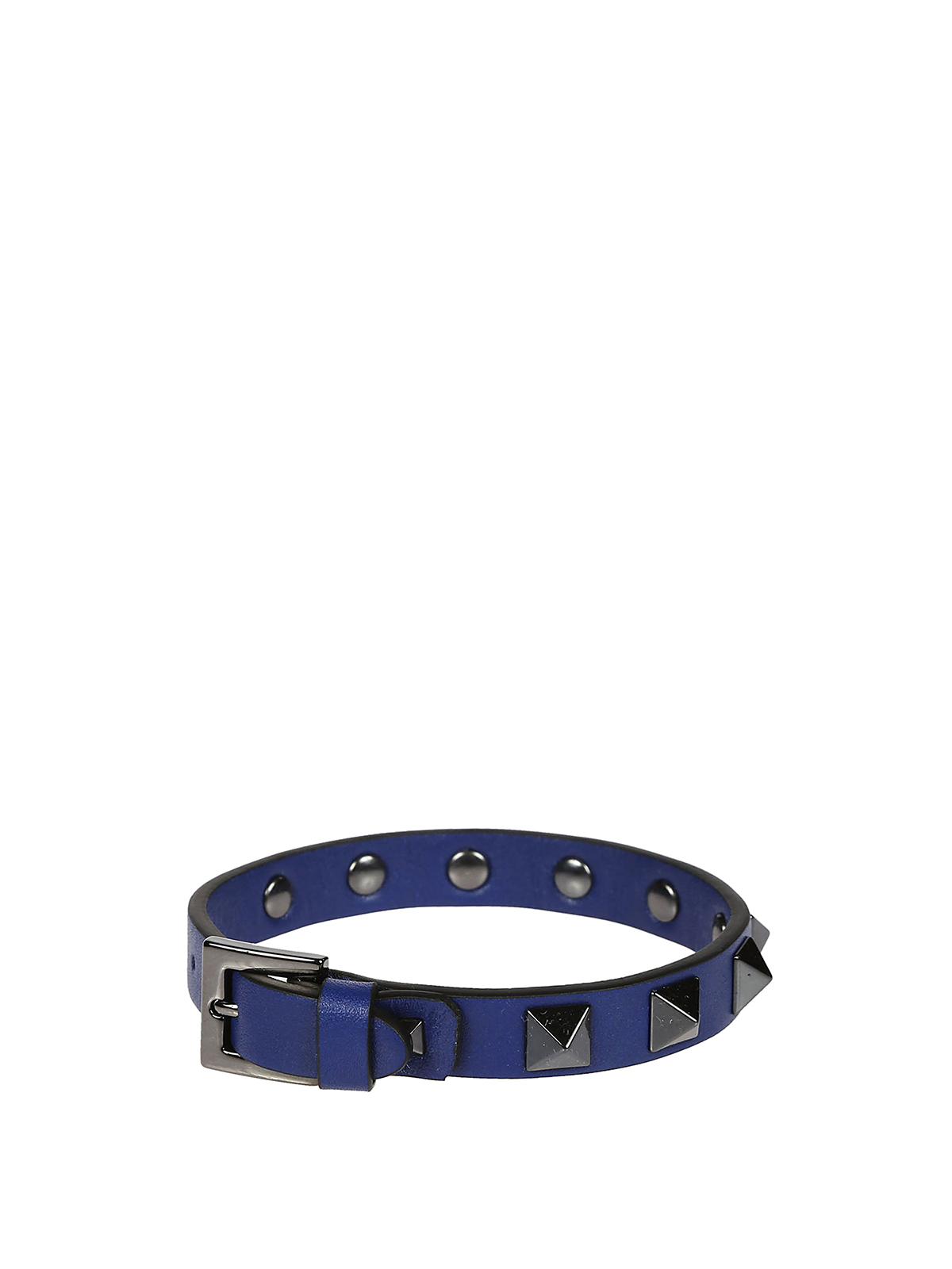 Michelangelo Leonardoda vindue Bracelets & Bangles Valentino Garavani - Rockstud blue leather bracelet -  PY2J0801VH309I