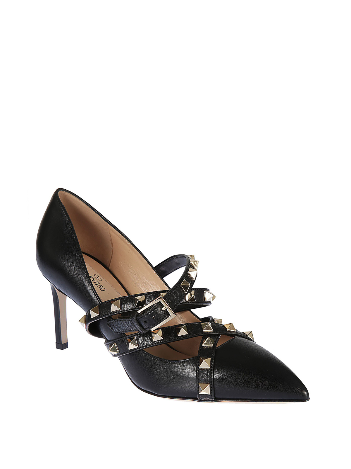 valentino garavani studwrap leather pumps