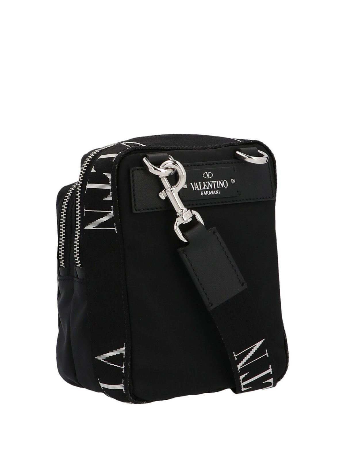 Valentino Garavani - VLTN crossbody bag in black - cross body bags ...