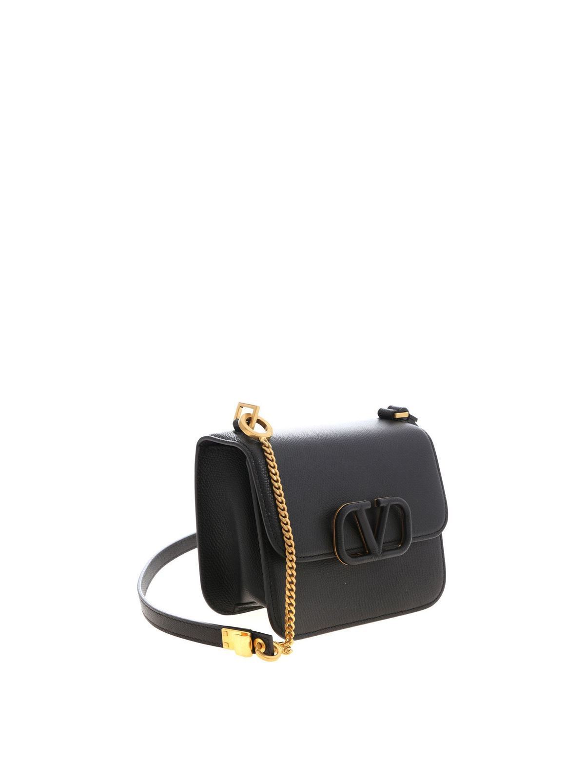 Cross body bags Valentino Garavani - V-Ring leather small bag -  SW2P0249WUU0NO