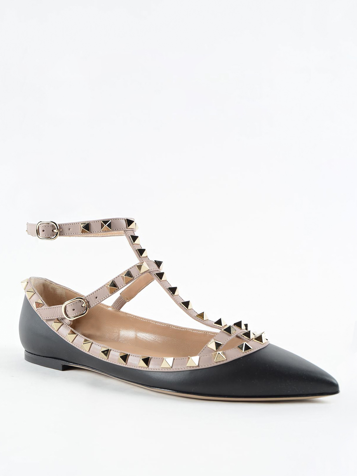 valentino garavani rockstud flat shoes