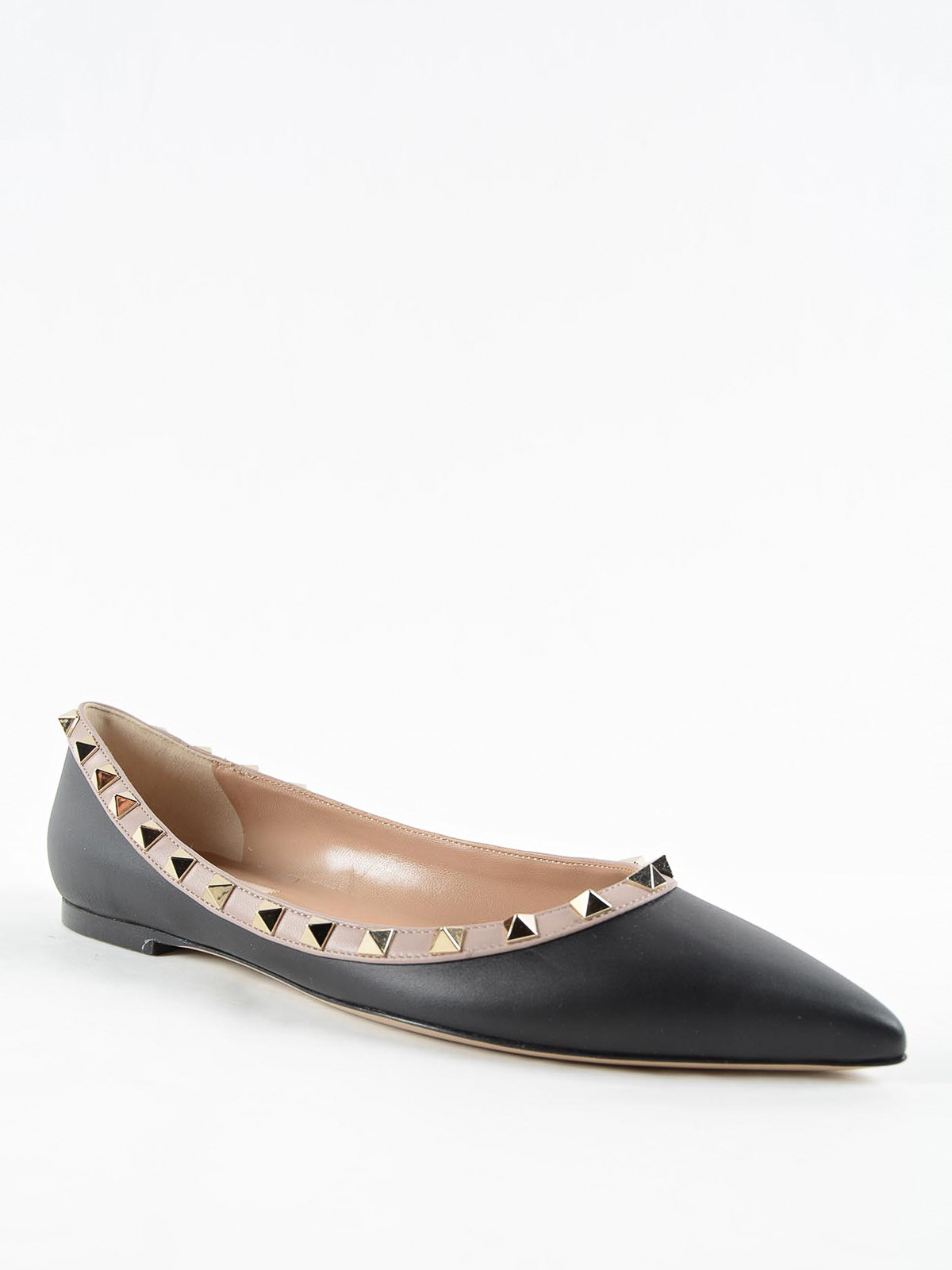 valentino garavani rockstud flat shoes