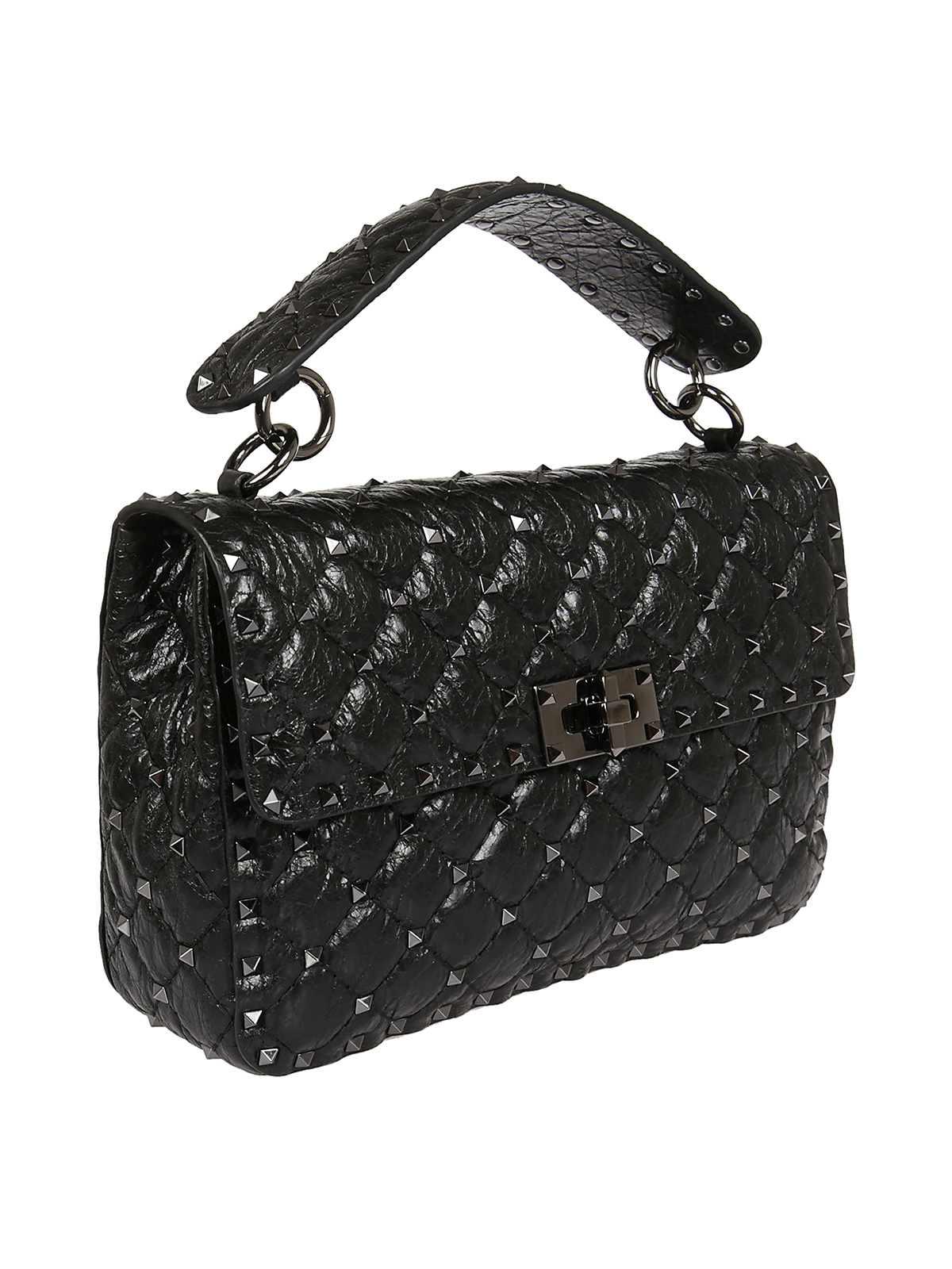 Shoulder bags Valentino Garavani - Rockstud Spike quilted leather bag ...