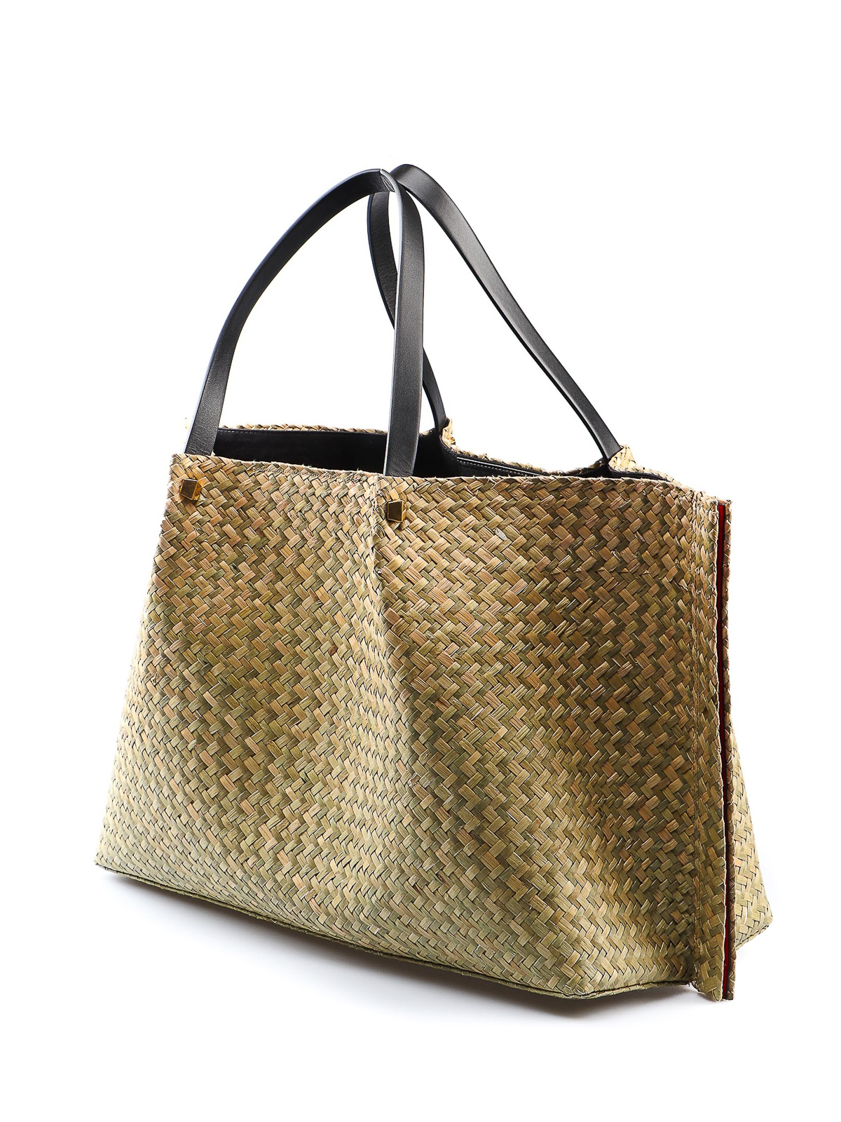 Totes bags Valentino Garavani Vlogo straw tote bag RW0B0D52ILMEX9