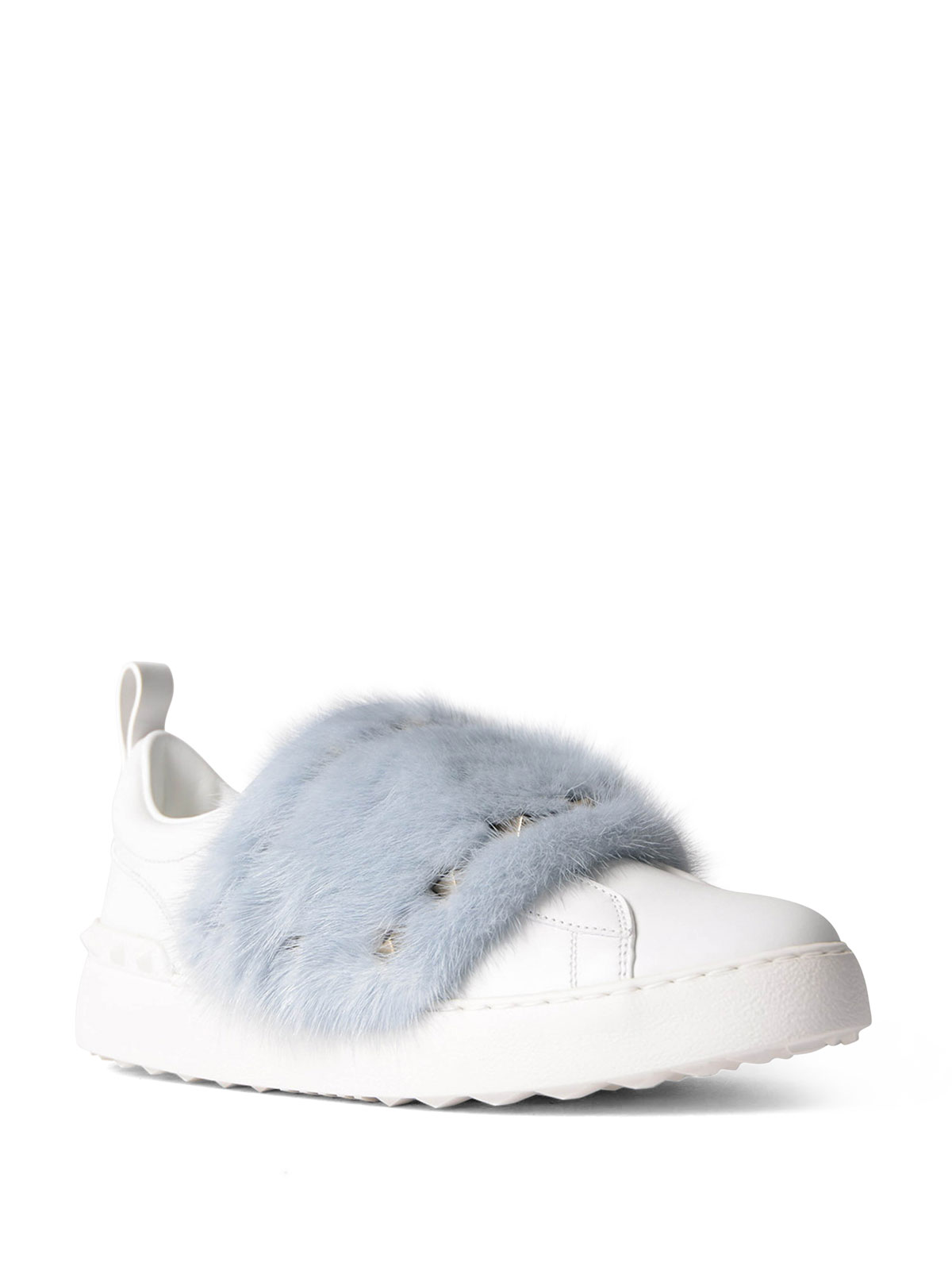 valentino fur sneakers