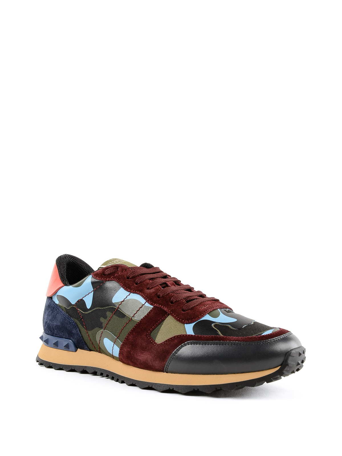 valentino multi camo trainers