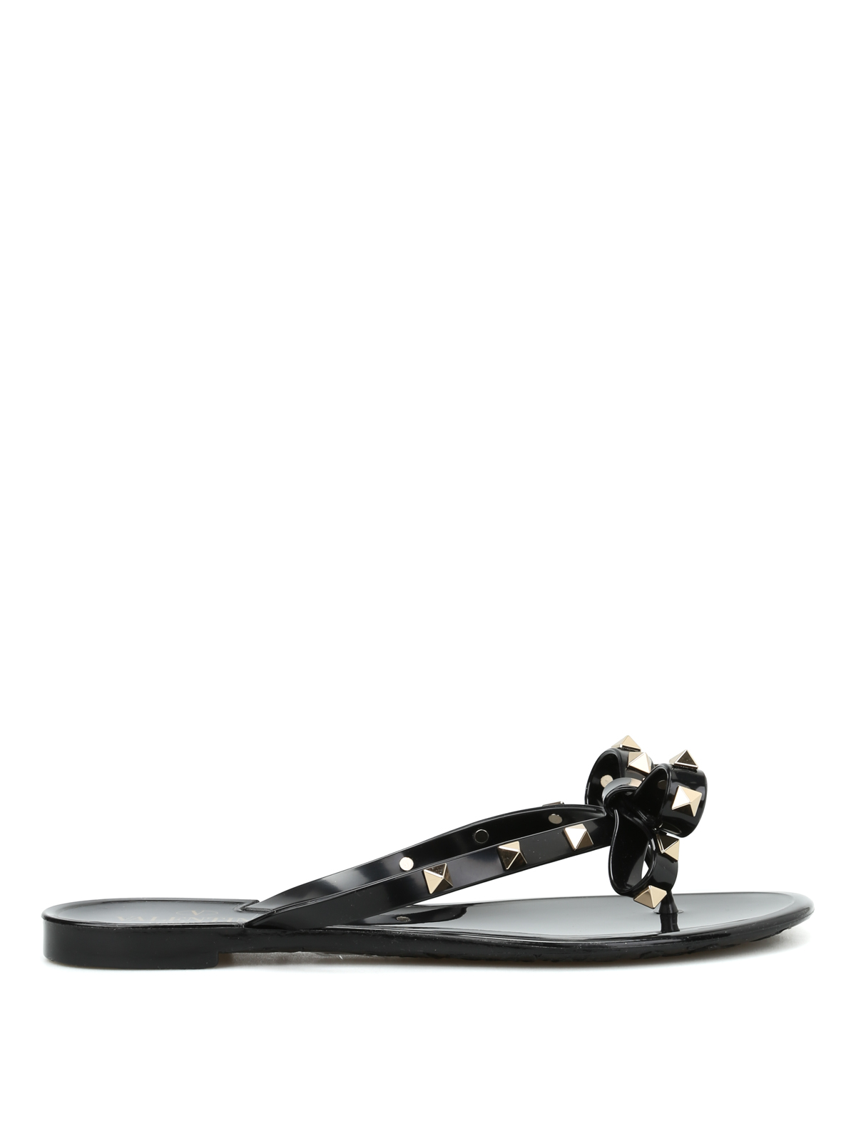 rockstud pvc thong sandal