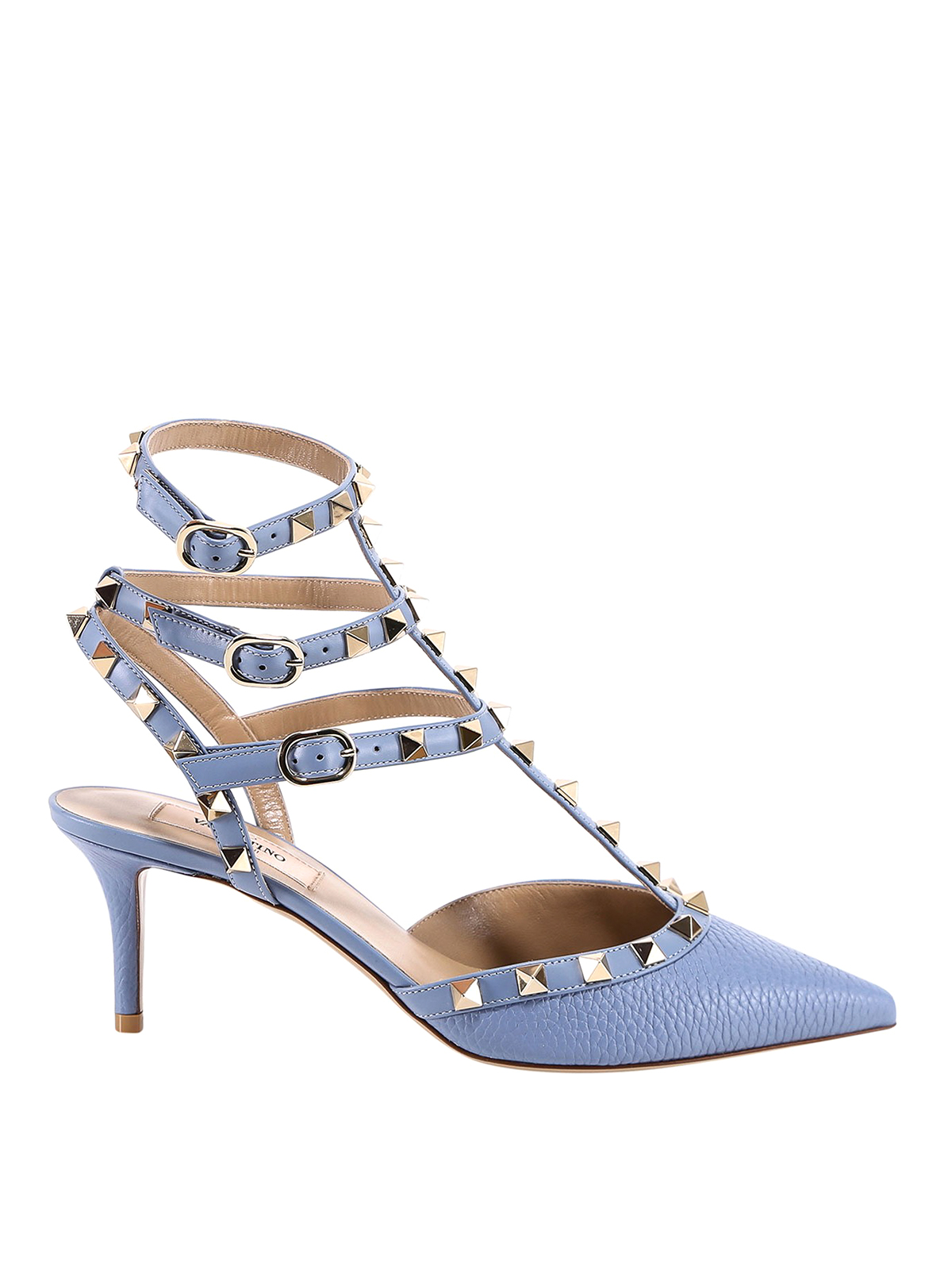 blue valentino rockstud sandals