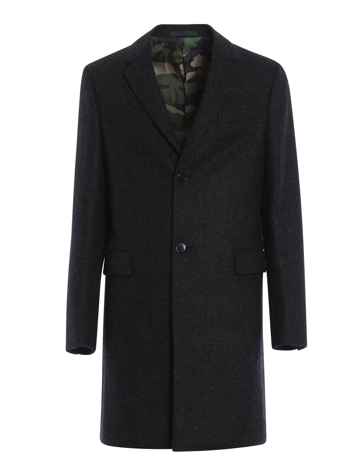Valentino 膝丈コート メンズ ダークグレー ニーレングスコート Lv3car3f7103