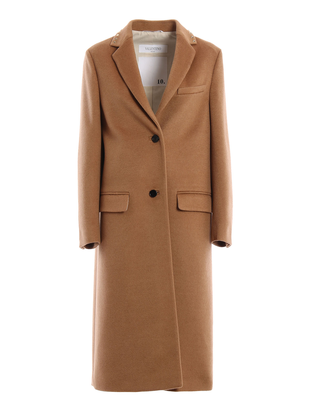 Long coats Valentino - 10. Rockstud Untitled camel coat - LB3CA1772RF954