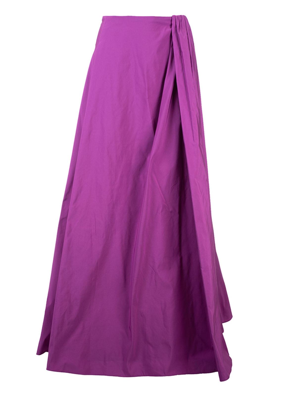 Long skirts Valentino - Pleated skirt in Creamy Berry color ...