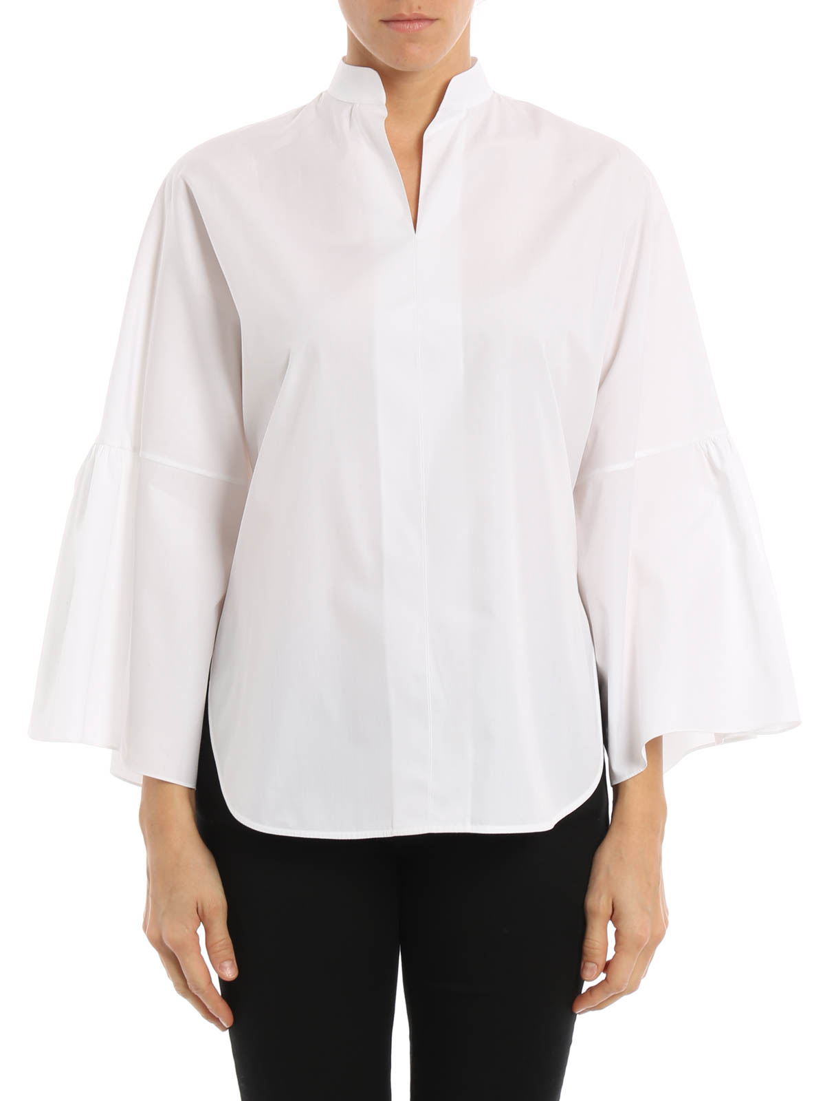 Blouses Valentino - Bell sleeves cotton blouse - MB3AB06X1LW0BO
