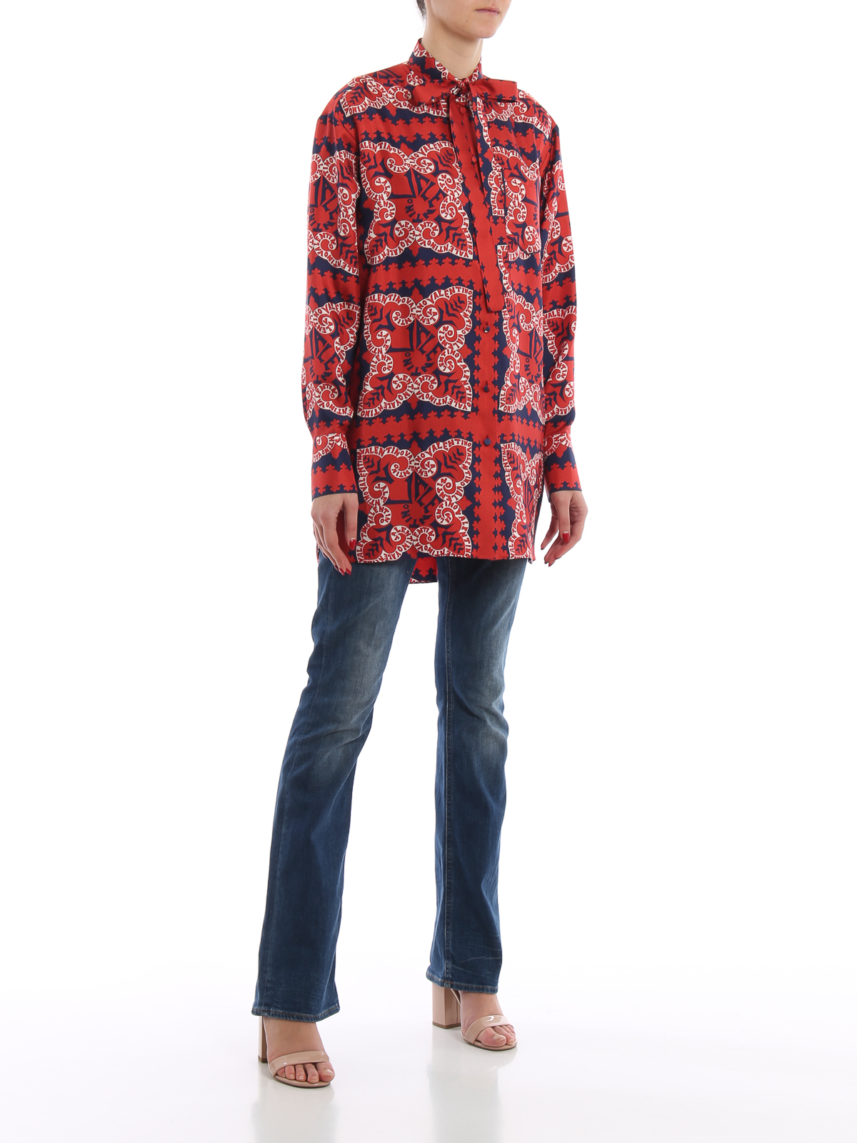 Shirts Valentino - Red Bandana silk 