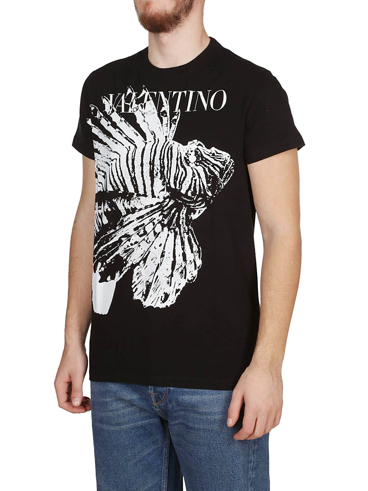T-shirts Valentino - Animal print cotton Tee - RV3MG00XMTM0NO 