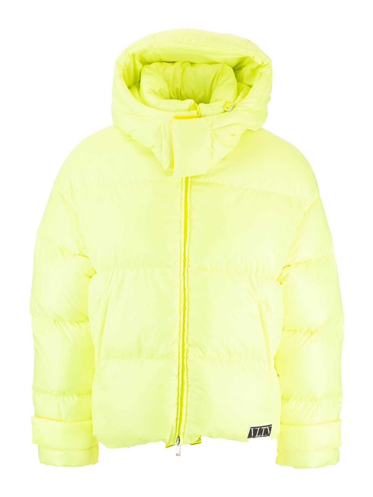 yellow jacket with hood