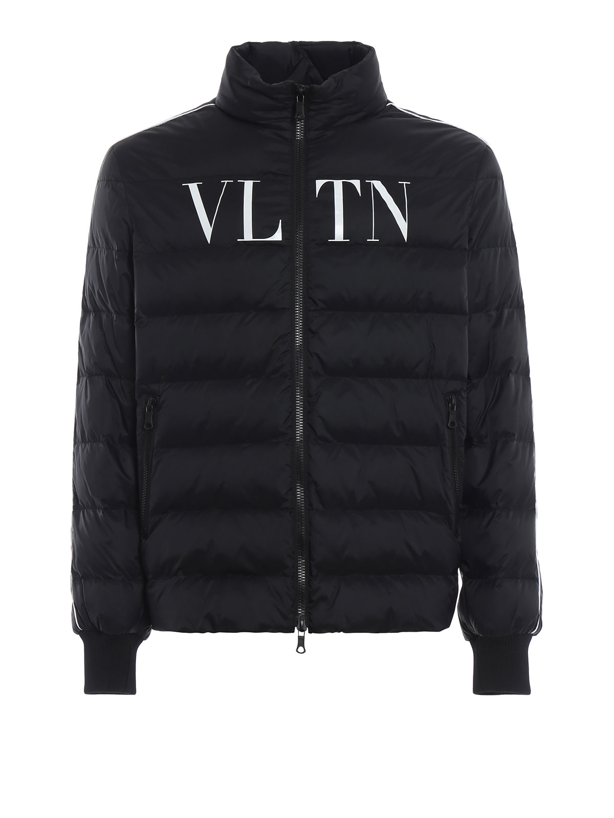 Valentino - VLTN matte black puffer jacket - padded jackets - QV3CNA3652H0NO