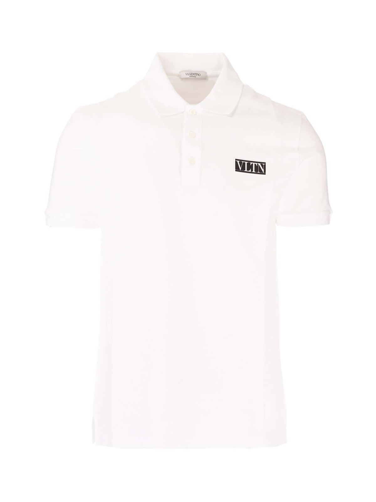 valentino polo shirt white