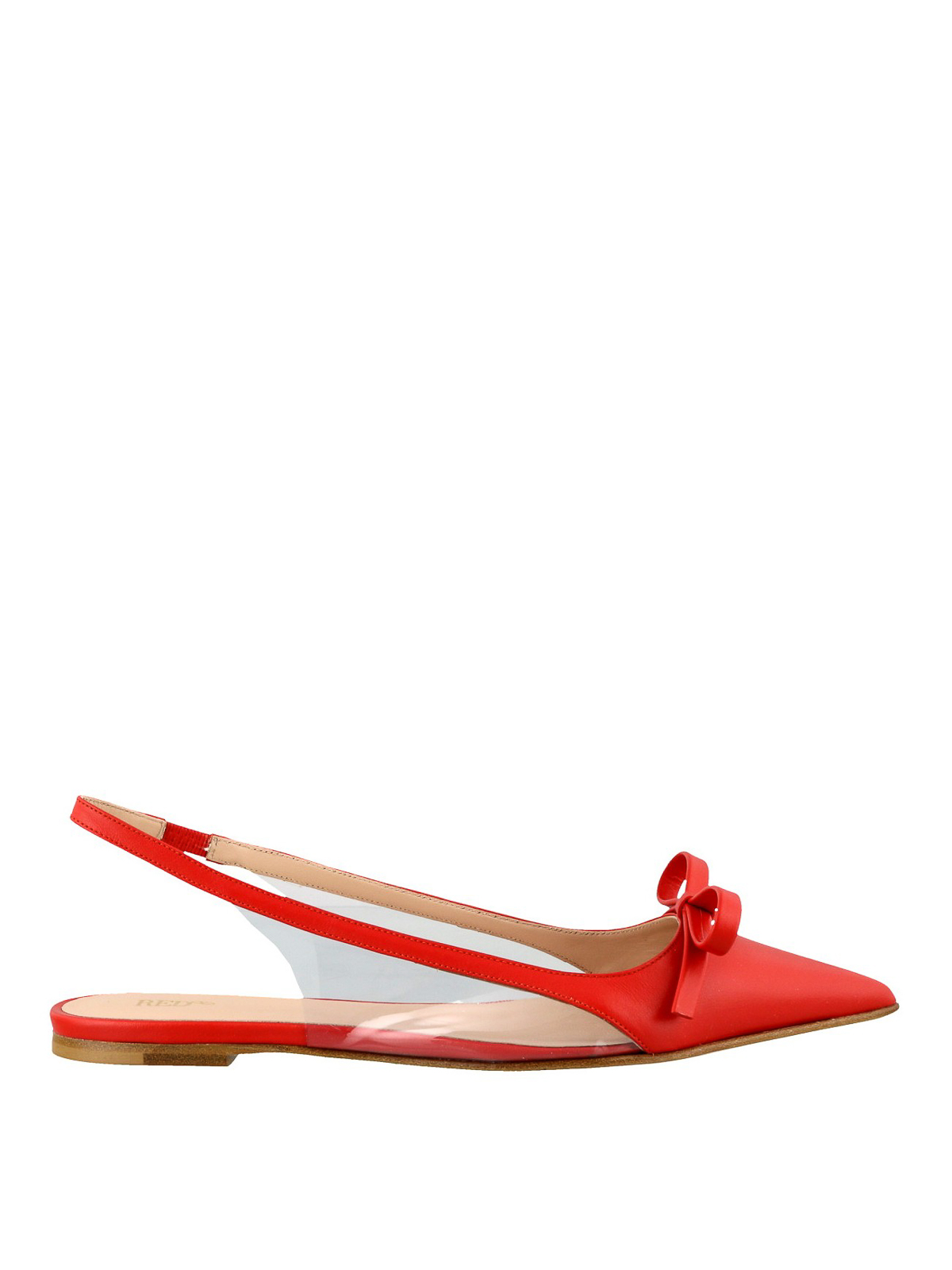 red slingback sandals