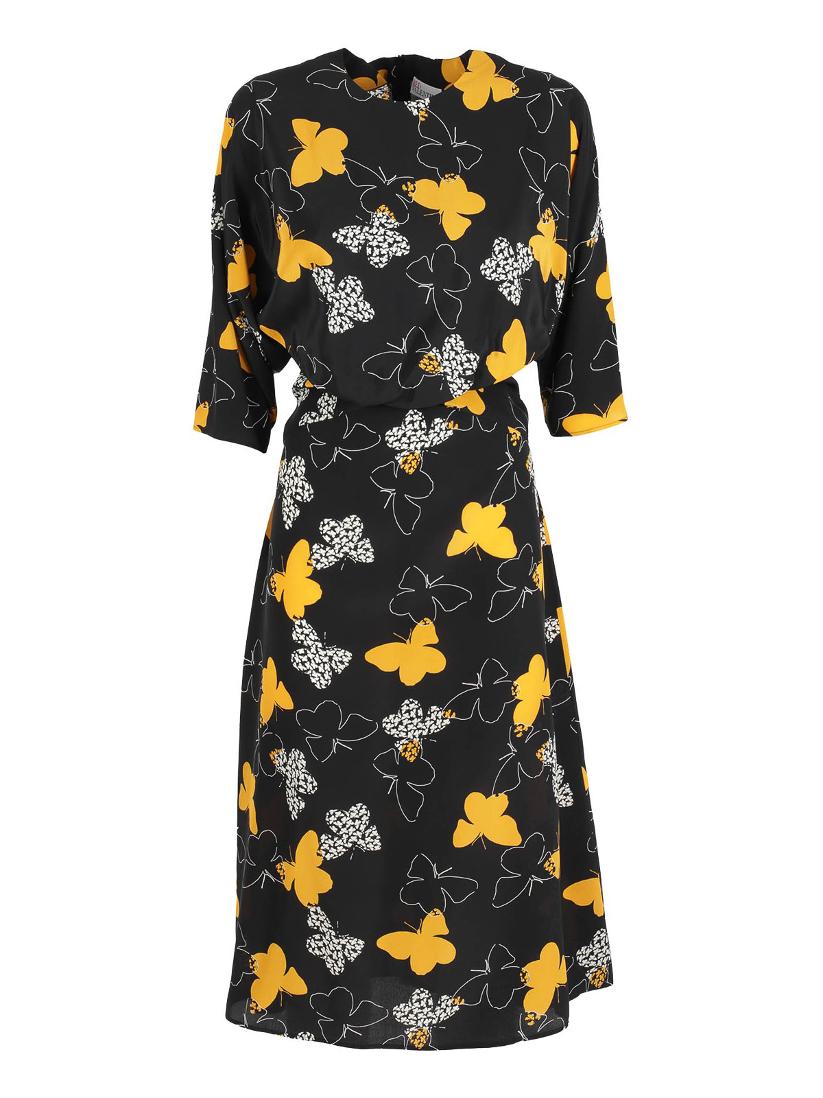 maxi dress with butterfly print