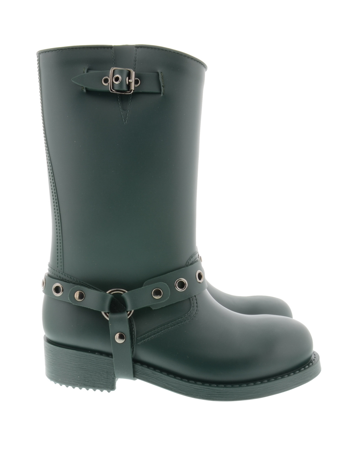 rubber buckle boots