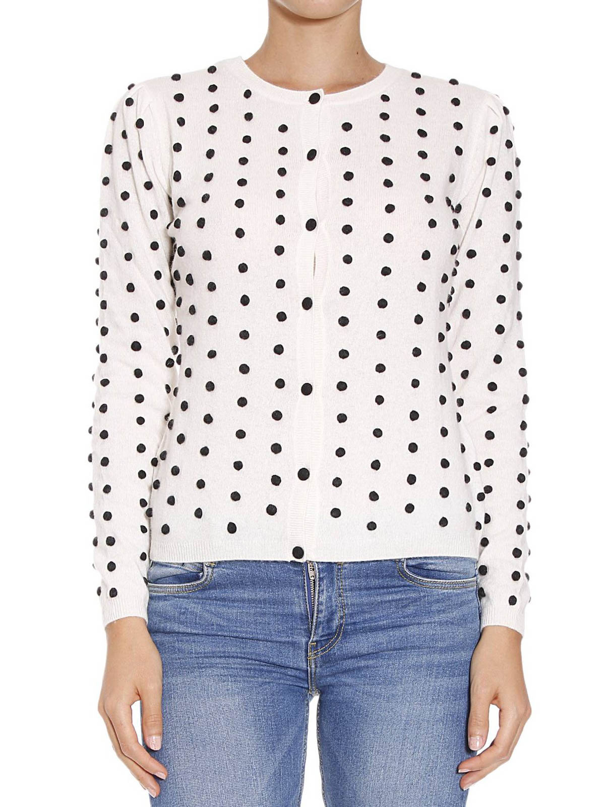 polka dot cardigans