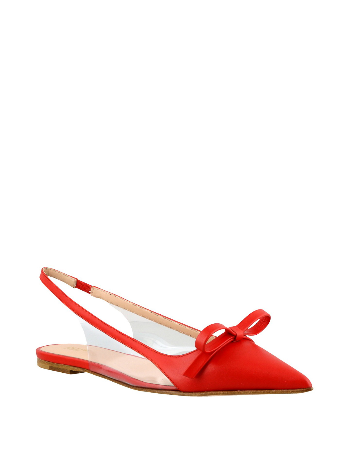 valentino red flat shoes