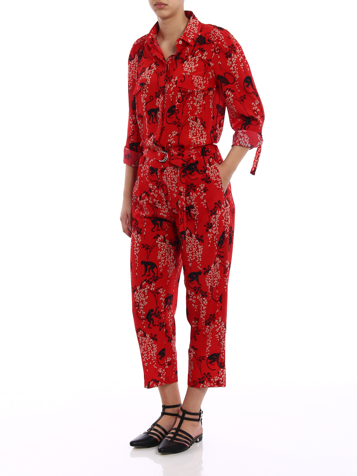 valentino red jumpsuit
