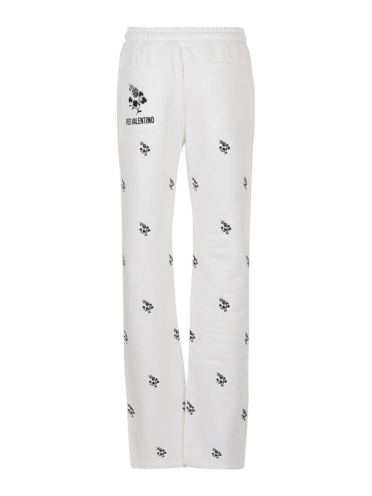 black and red tracksuit bottoms