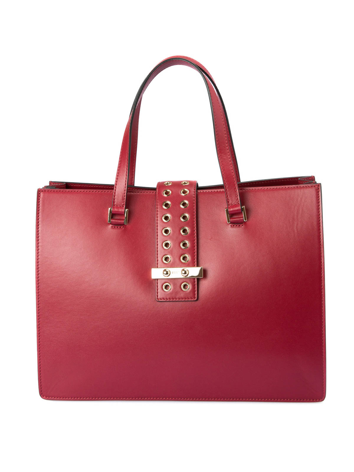 Totes bags Valentino Red Eyelets detailed leather bag LQ2B0659VTLH06