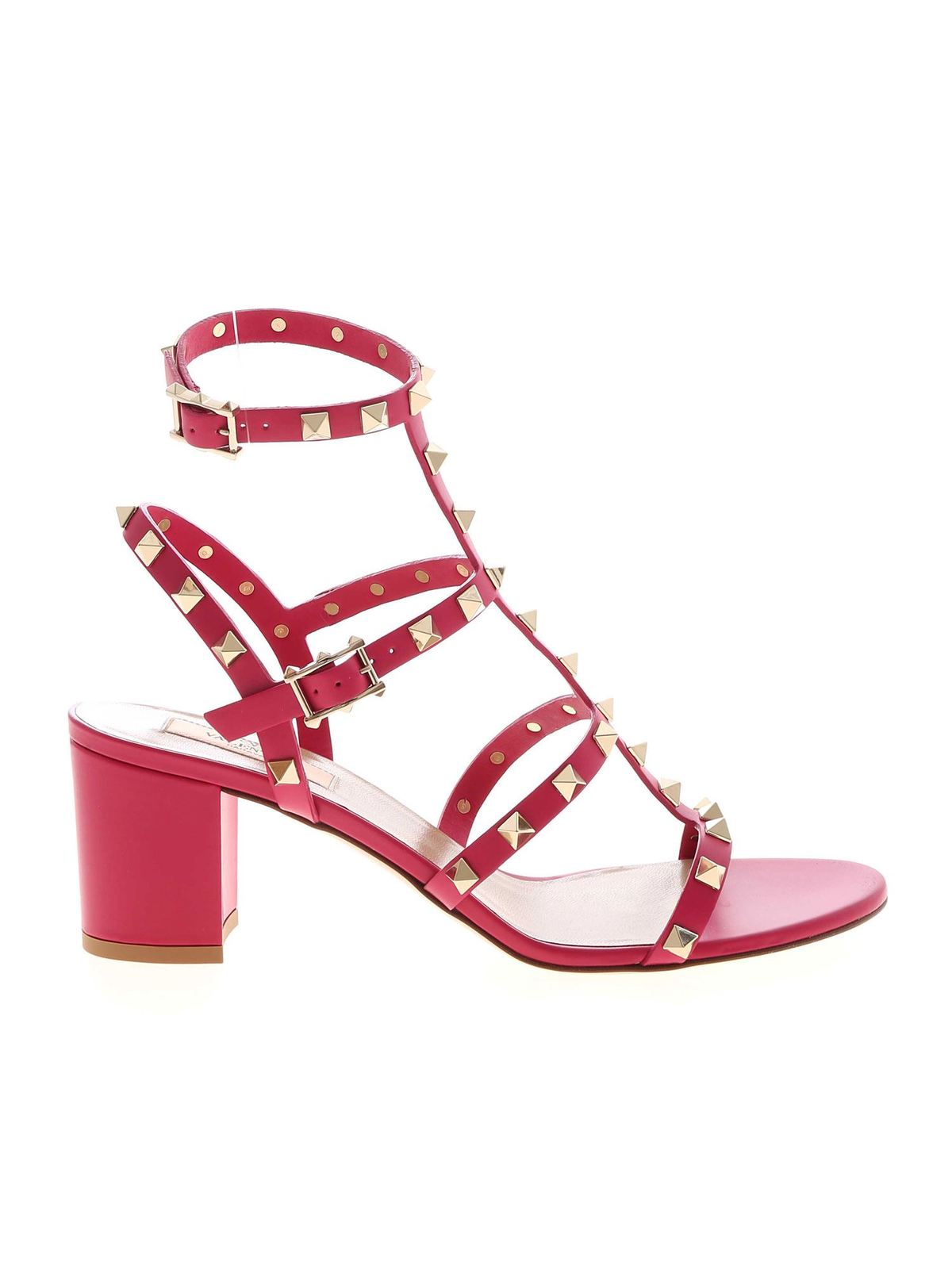 pink valentino rockstud sandals