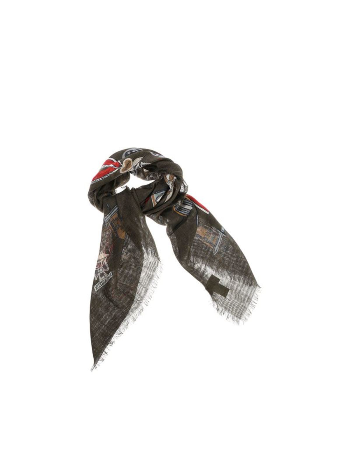 VALENTINO FOULARD WITH MEDAL PRINT