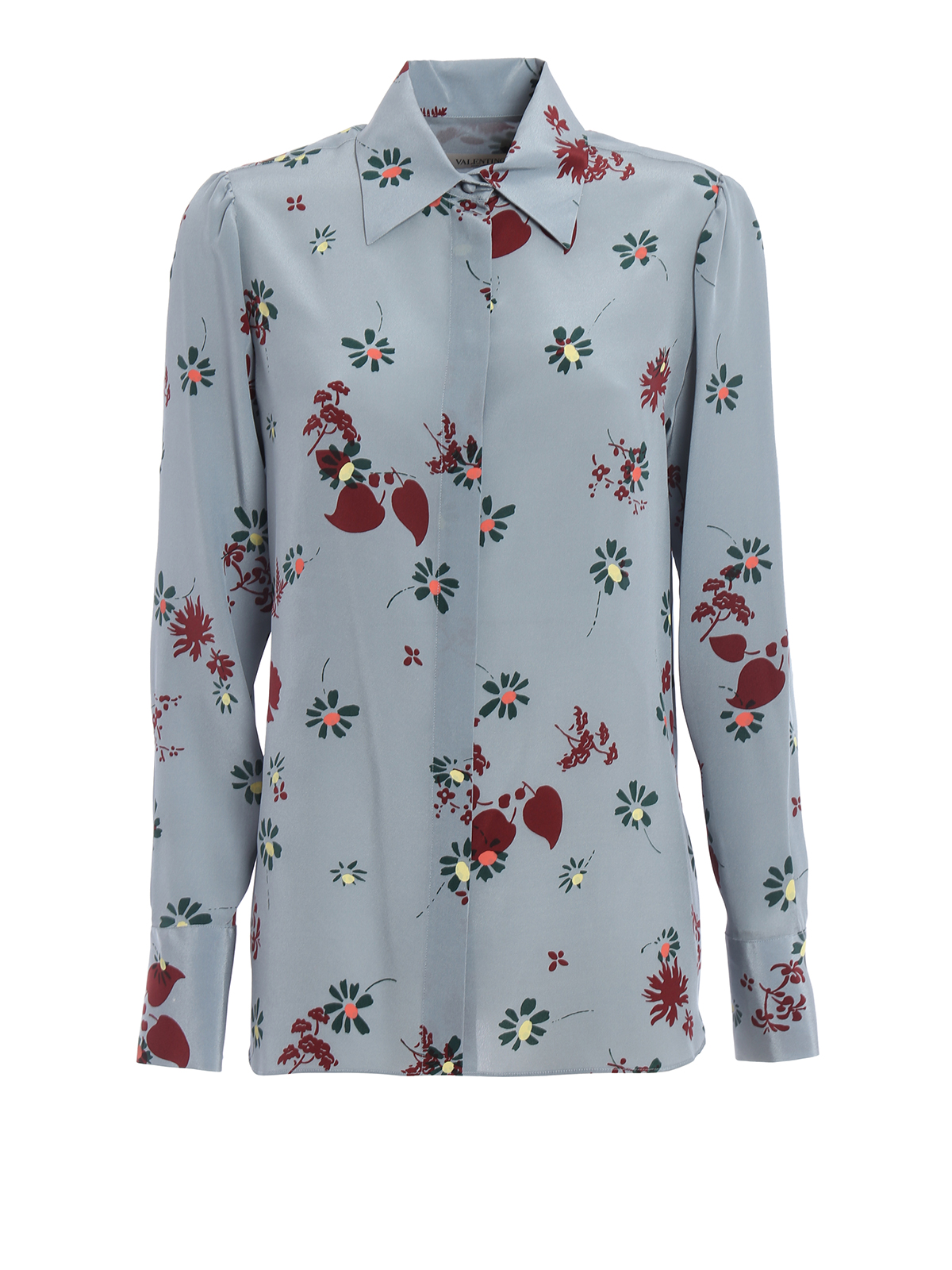 Shirts Valentino - Flowers Fall print silk shirt - NB3ABB8W3D3E34